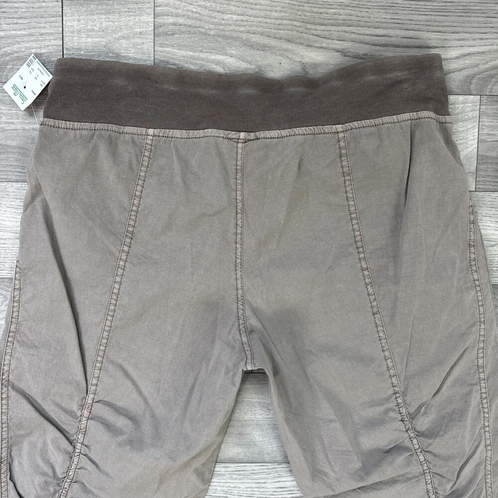 XCVI Mind Set Straight Leg Cropped Pants Pull On Stretch Brown sz M - Picture 7 of 7